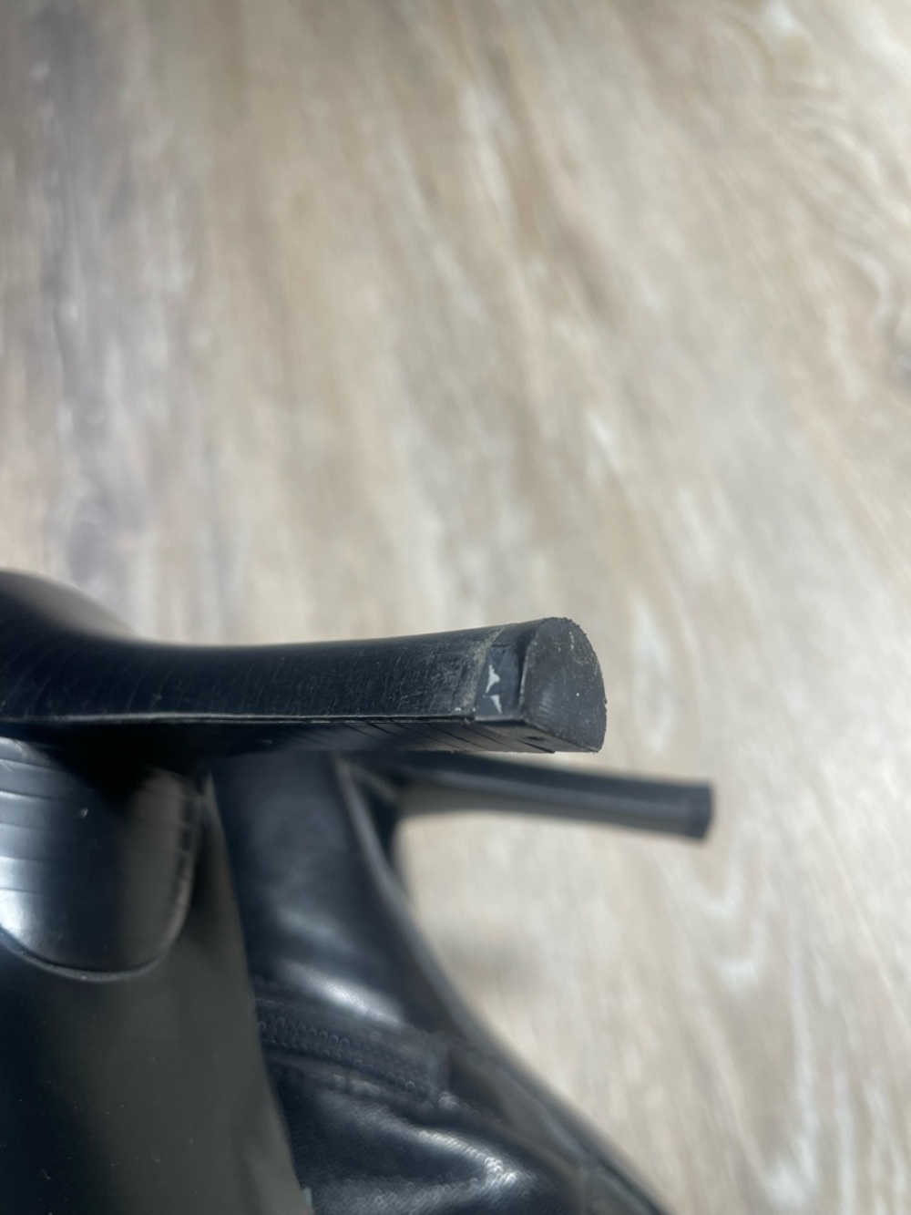 Carlos by Carlos Santana Black leather Stiletto Boots /made in Brazil/ size 8 - Picture 6 of 10
